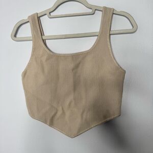 House of Harlow 1960 tan crop top size small